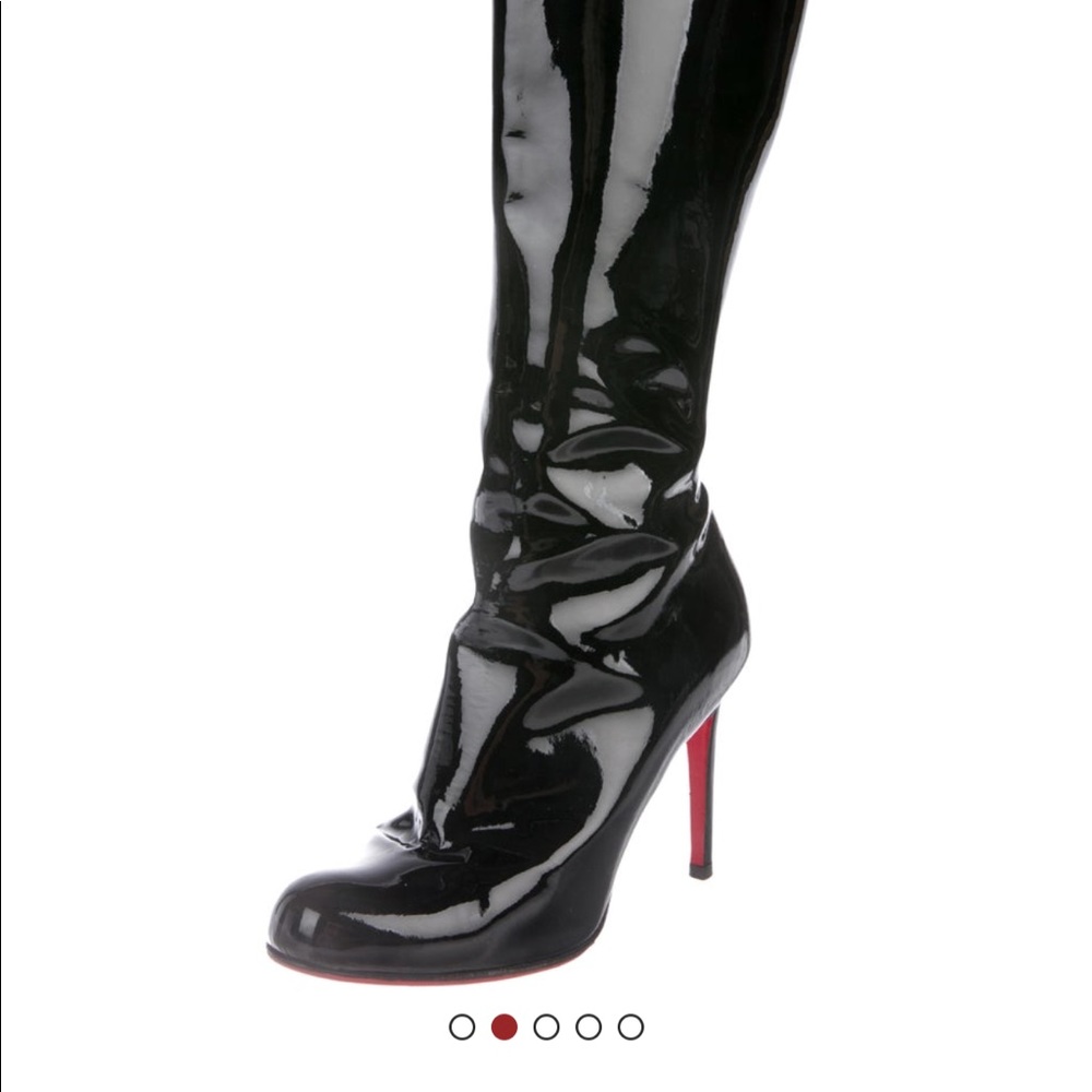 Christian Louboutin patent leather boots size 6